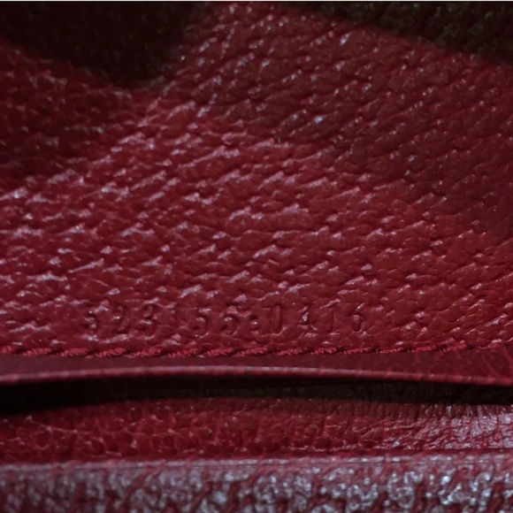 NIB GUCCI Ophidia GG Supreme Monogram Web Flora Card Case Wallet Red Leather NIB - Picture 10 of 10